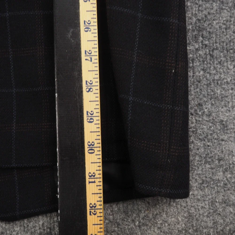 Colombo Cashmere Blazer Mens 34L Navy Plaid Made in Italy Sport Coat